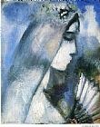 Marc Chagall Bride with a Fan 1911 painting