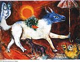 Marc Chagall Cow with Parasol 1946 painting