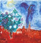 Marc Chagall Die Liebenden Uber St Paul c.1971