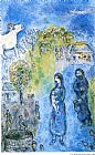 Marc Chagall Peasants by The Well 1981