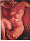 Marc Chagall Red Nude Sitting Up 1908