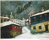 Marc Chagall Russian Village 1929 painting