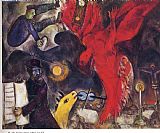 Marc Chagall The Falling Angel 1947 painting
