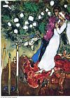 Marc Chagall The Three Candles 1940 painting