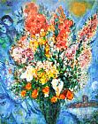 Marc Chagall Vase of Flowers Le Bouquet 1958