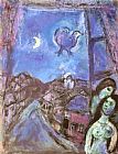 Marc Chagall Window in The Evening