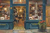 Wine Prints - Parisian Wine Shop by Marilyn Hageman