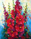 Marion Rose Hollyhocks