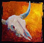 Marion Rose Texas Longhorn Skull