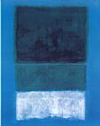 Mark Rothko No 14 White And Greens in Blue