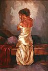 Mark Spain White Dress painting