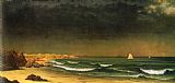 Martin Johnson Heade Prints - Approaching Storm, Beach Near Newport by Martin Johnson Heade
