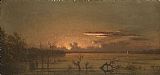 Martin Johnson Heade Prints - Twilight on The St. John's River by Martin Johnson Heade