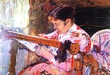 Mary Cassatt Lydia at The Tapestry Loom