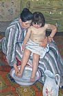 Mary Stevenson Cassatt Child's Bath 1893 painting