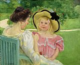 Mary Stevenson Cassatt In the Garden painting