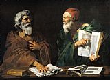 Master Bedroom Prints - The Philosophers by Master of the Judgment of Solomon