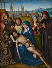 Baptist Prints - Lamentation With Saint John The Baptist And Saint Catherine Of Alexandria by Master of the Legend of Saint Lucy