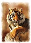 Tiger Prints - Tiger Portrait by Michael Greenaway