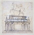 Michelangelo Design for a Statue of Henry II of France on Horseback painting
