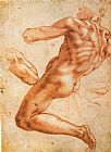 Michelangelo Study for an Ignudo painting