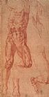 Michelangelo Study for Haman painting