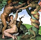 Michelangelo Buonarroti Adam And Eve 1512