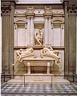 Gian Lorenzo Bernini Paintings - Dusk And Dawn From The Tomb of Lorenzo De Medici Designed 1521 Carved 1524 34 by Michelangelo Buonarroti