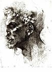 Michelangelo Buonarroti Head of a Satyr painting