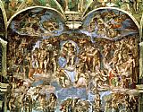 Michelangelo Buonarroti Last Judgement From The Sistine Chapel 1538 41 Fresco painting