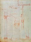 Column Paintings - Study for Column Capitals by Michelangelo Buonarroti