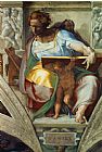 Michelangelo Buonarroti The Sistine Chapel Ceiling Frescos After Restoration The Prophet Daniel painting
