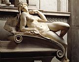 Gian Lorenzo Bernini Paintings - The Tomb of Lorenzo De Medici by Michelangelo Buonarroti