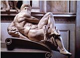Michelangelo Buonarroti Tomb of Giuliano De Medici Detail of Day 1520 33