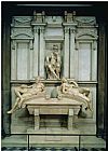 Gian Lorenzo Bernini Paintings - Tomb of Lorenzo De Medici by Michelangelo Buonarroti