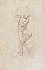 Michelangelo Buonarroti W53r The Risen Christ Study For The Fresco Of The Last Judgement In The Sistine Chapel Vatican painting