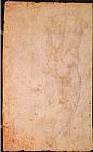 Michelangelo Buonarroti W 48 Sketch of a Standing Male Nude Rear View painting