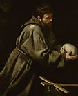Michelangelo Merisi da Caravaggio Saint Francis In Meditation painting