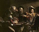 Michelangelo Merisi da Caravaggio The Calling of St. Matthew painting