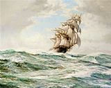 Montague Dawson The Sweep Stakers Driving Hard painting