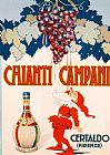 Necchi Poster Advertising Chianti Campani