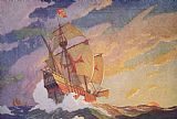 Newell Convers Wyeth Columbus Crossing the Atlantic