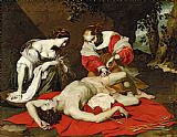 Holy Prints - St Sebastian Tended by the Holy Irene by Nicholas Renieri
