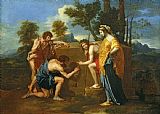 Nicolas Prints - Arcadian Shepherds by Nicolas Poussin
