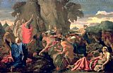 Nicolas Prints - Moses Striking Water from the Rock by Nicolas Poussin