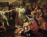 Nicolas Prints - The Adoration of the Golden Calf by Nicolas Poussin