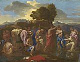 Nicolas Poussin Paintings - The Baptism Of Christ by Nicolas Poussin