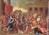 Nicolas Prints - The Rape of The Sabine Women by Nicolas Poussin