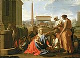 Nicolas Prints - The Rest on the Flight into Egypt by Nicolas Poussin
