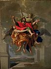 Nicolas Poussin Paintings - The Vision of St. Paul by Nicolas Poussin